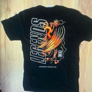Legends Never Die Black Tee